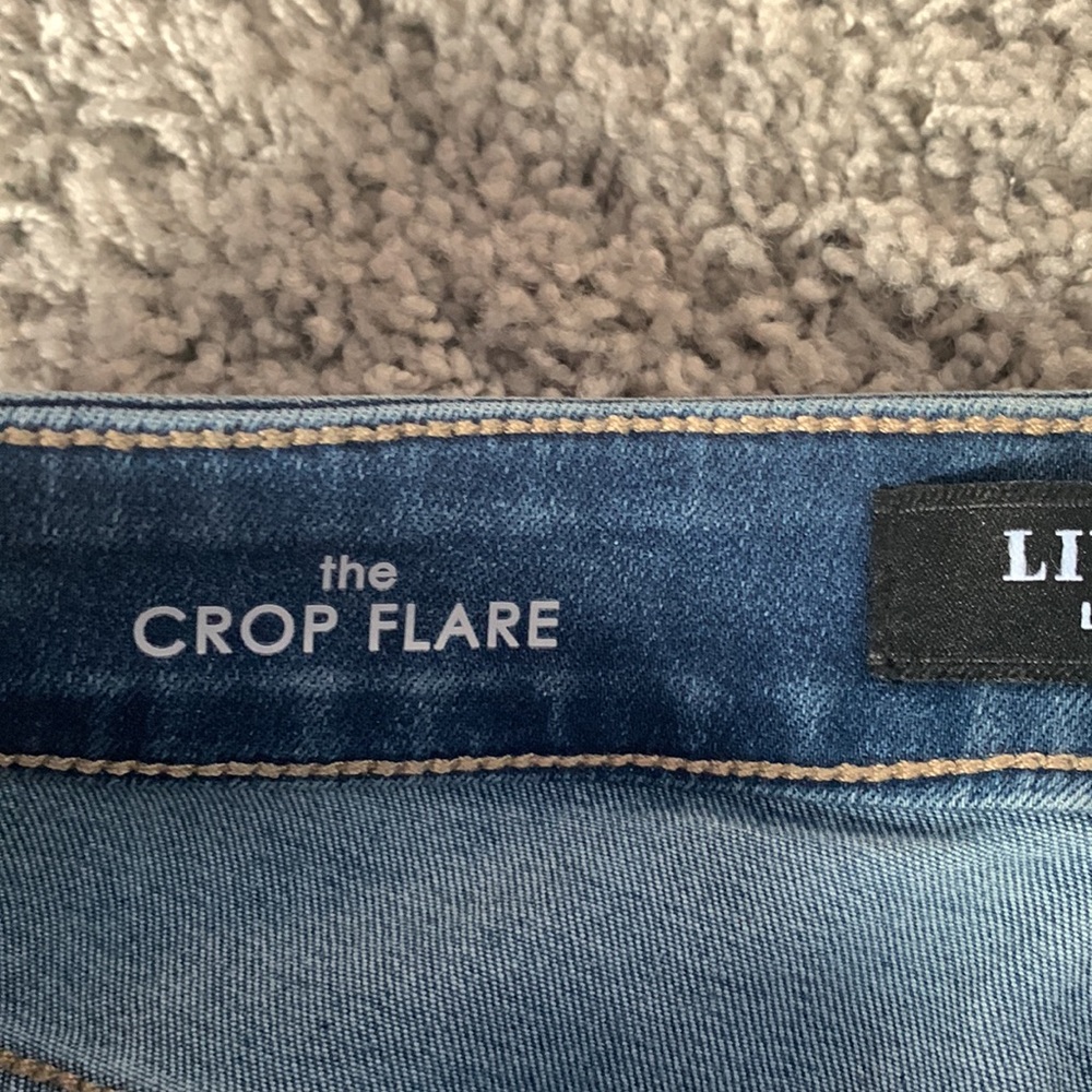 Liverpool Jeans Company Medium Blue Cropped Flare Jeans - Picture 6 of 16